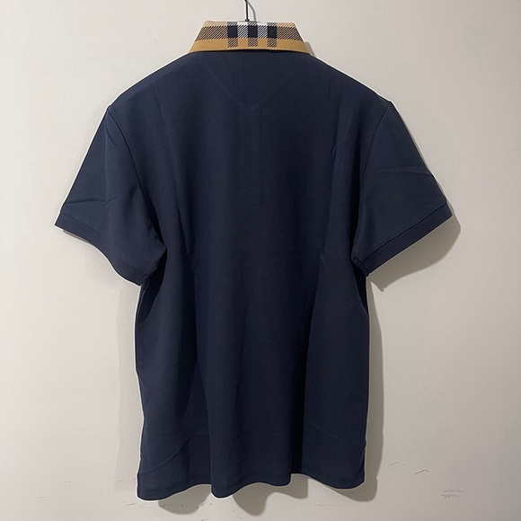 Burberry Cody Check Collar Cotton Piqué Polo - Picture 8 of 9
